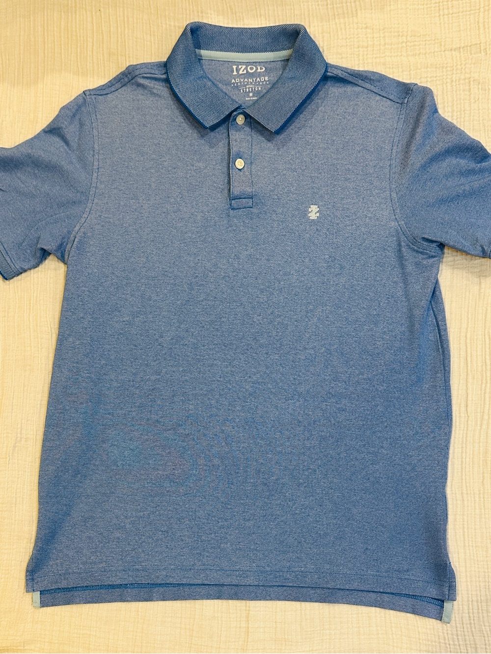 Izod Heathered Blue Men's Performance Polo